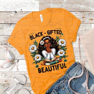 Black Gifted Beautiful T-shirt