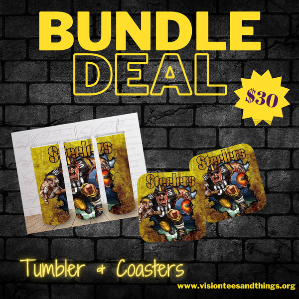 Tumbler & Coasters Bundle