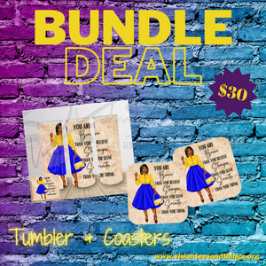 Tumbler & Coasters Bundle