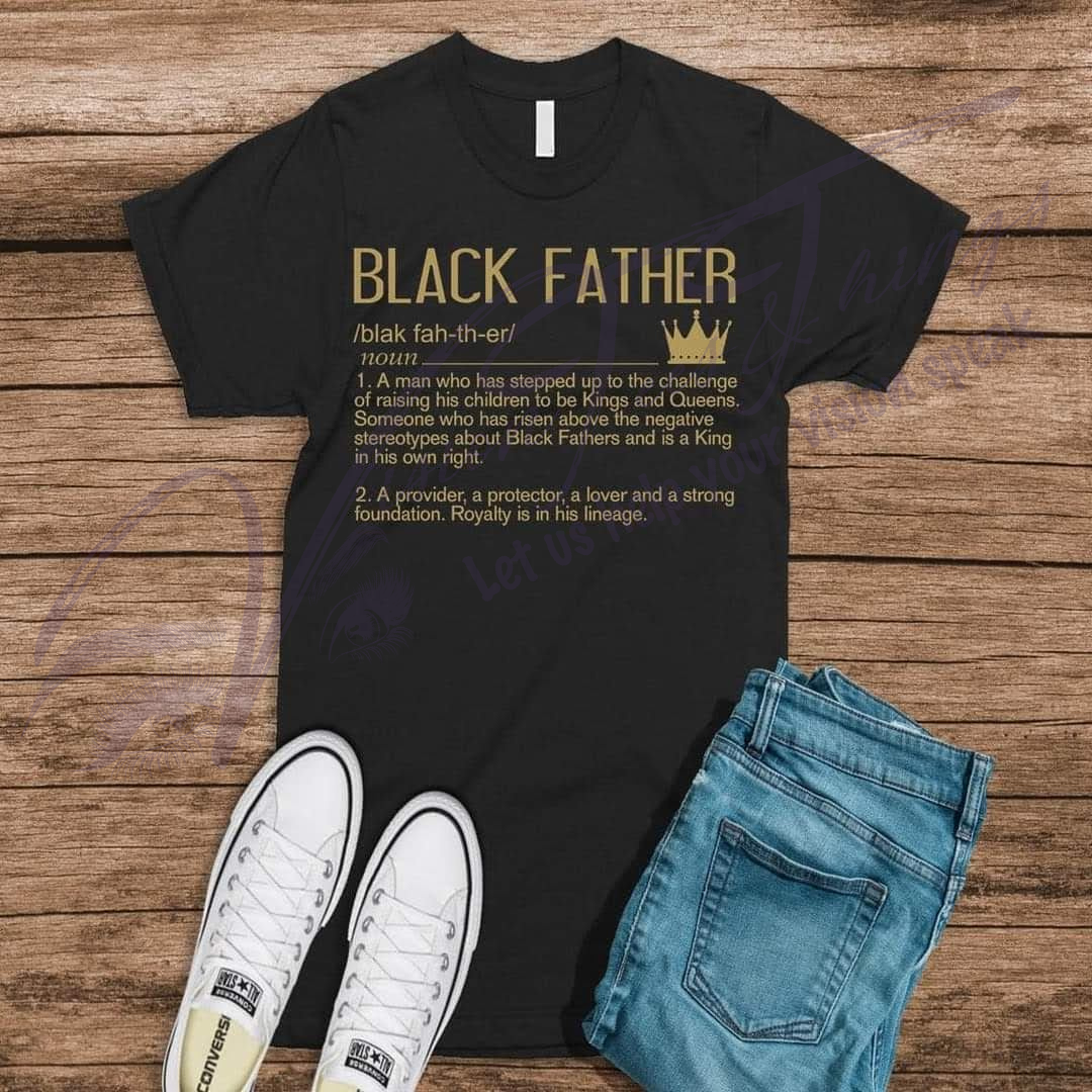 Black Father Definition T-Shirt