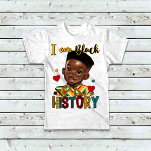 I am Black History Little Boy T-shirt